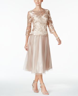Alex Evenings Tea Length Dress